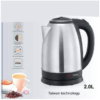 prestige electric kettle 2 liter silver and black